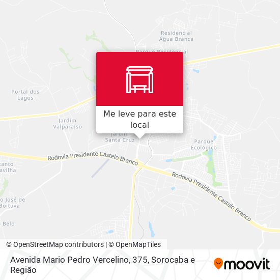 Avenida Mario Pedro Vercelino, 375 mapa