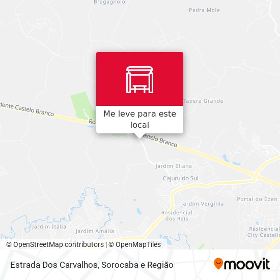 Estrada Dos Carvalhos mapa