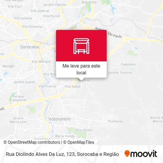Rua Diolindo Alves Da Luz, 123 mapa