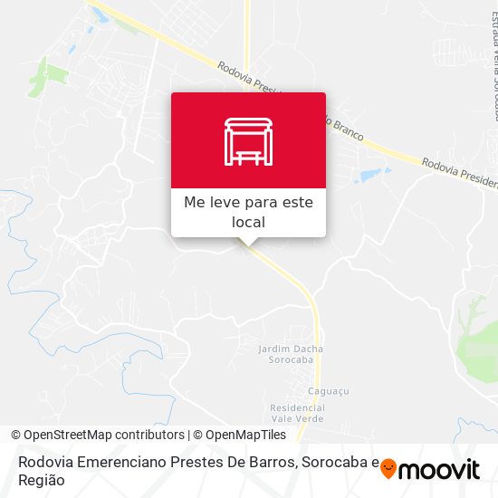 Rodovia Emerenciano Prestes De Barros mapa