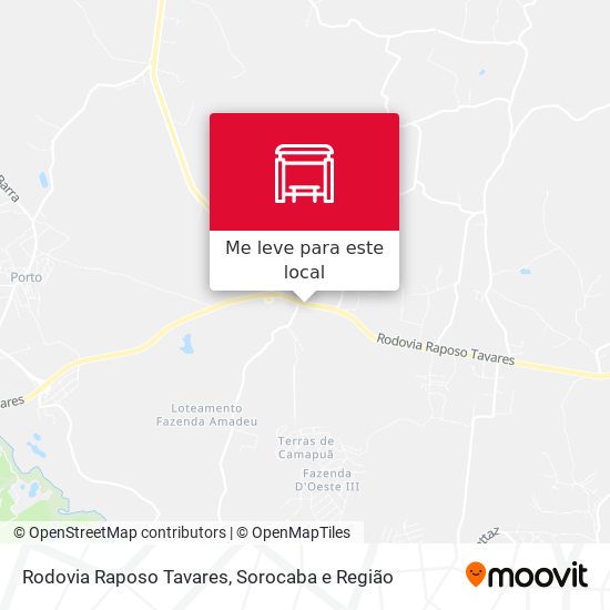 Rodovia Raposo Tavares mapa