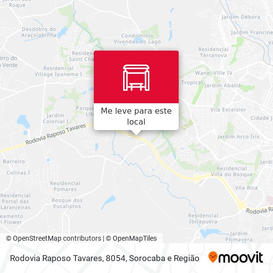 Rodovia Raposo Tavares, 8054 mapa