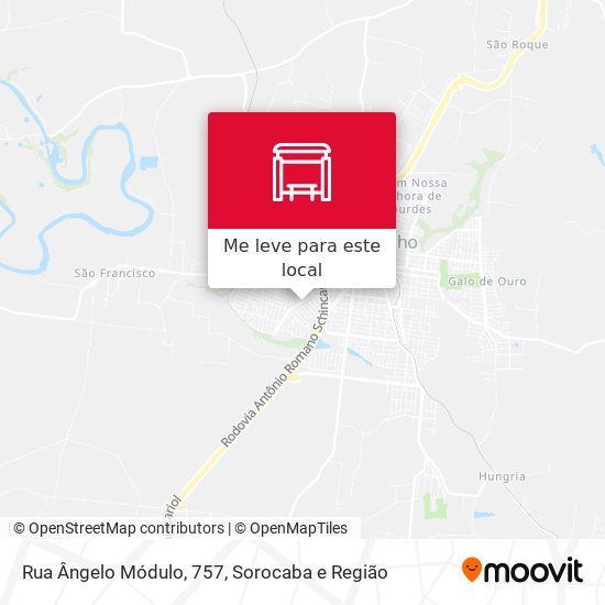 Rua Ângelo Módulo, 757 mapa