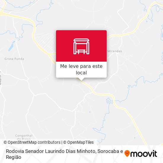 Rodovia Senador Laurindo Dias Minhoto mapa