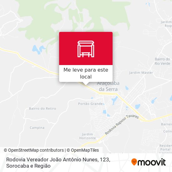 Rodovia Vereador João Antônio Nunes, 123 mapa