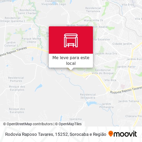 Rodovia Raposo Tavares, 15252 mapa