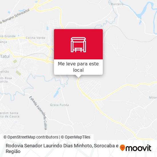 Rodovia Senador Laurindo Dias Minhoto mapa