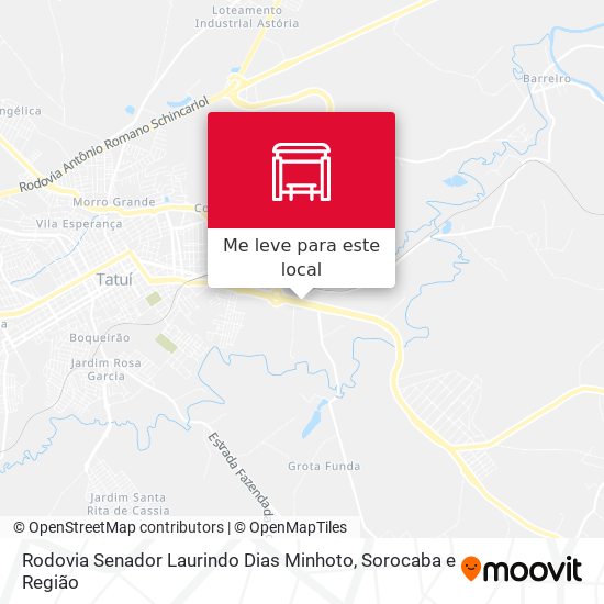 Rodovia Senador Laurindo Dias Minhoto mapa