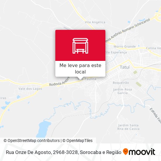 Rua Onze De Agosto, 2968-3028 mapa