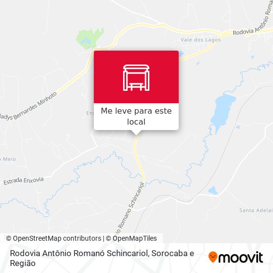 Rodovia Antônio Romanó Schincariol mapa