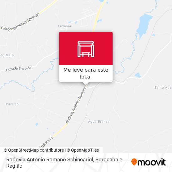 Rodovia Antônio Romanó Schincariol mapa