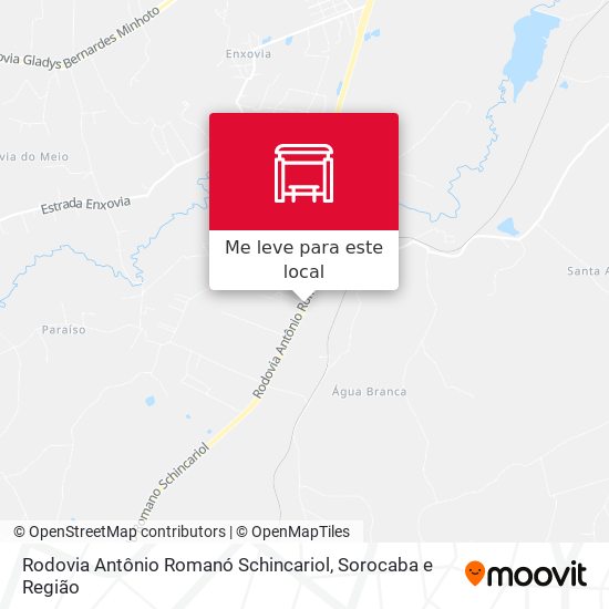 Rodovia Antônio Romanó Schincariol mapa