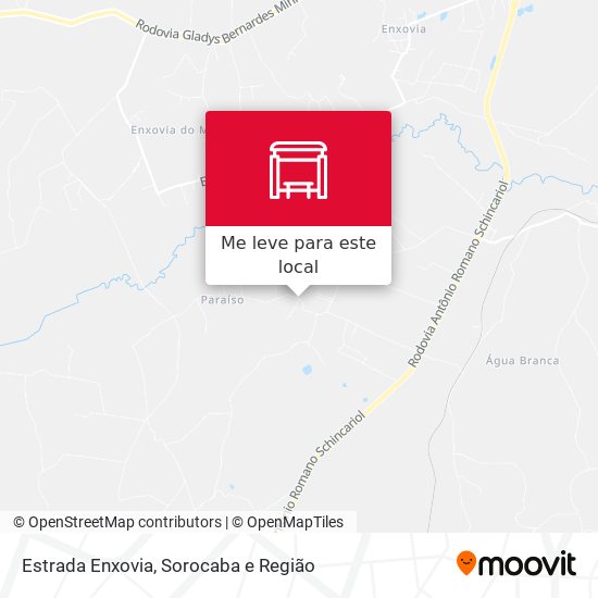 Estrada Enxovia mapa