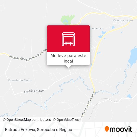 Estrada Enxovia mapa