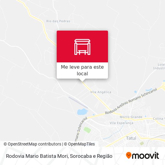 Rodovia Mario Batista Mori mapa