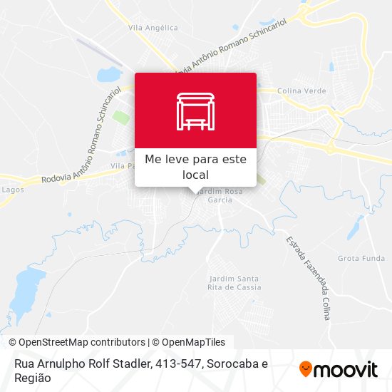 Rua Arnulpho Rolf Stadler, 413-547 mapa
