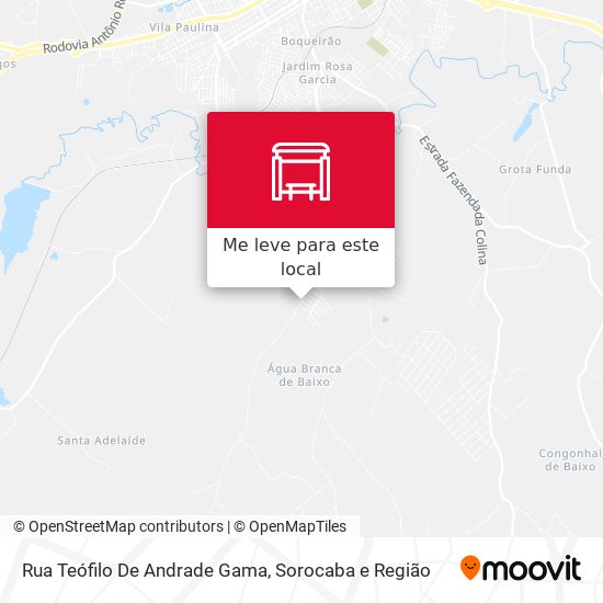 Rua Teófilo De Andrade Gama mapa