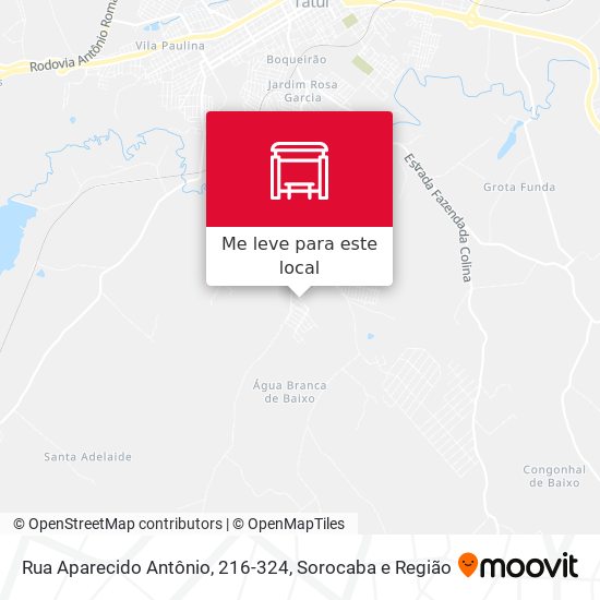 Rua Aparecido Antônio, 216-324 mapa