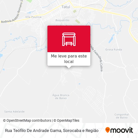 Rua Teófilo De Andrade Gama mapa