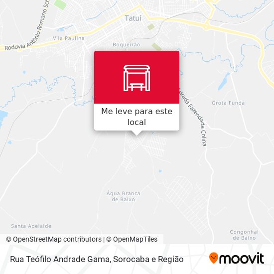 Rua Teófilo Andrade Gama mapa