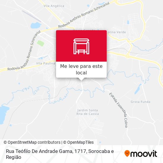 Rua Teófilo De Andrade Gama, 1717 mapa