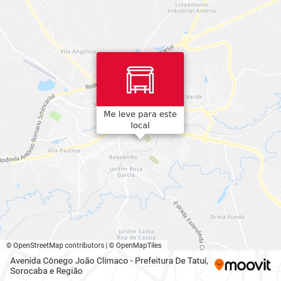 Avenida Cônego João Clímaco - Prefeitura De Tatuí mapa