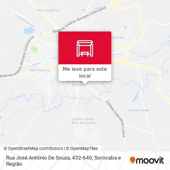 Rua José Antônio De Souza, 432-640 mapa