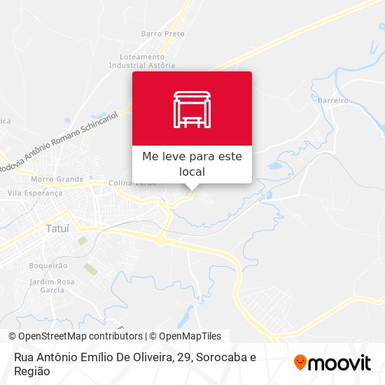 Rua Antônio Emílio De Oliveira, 29 mapa