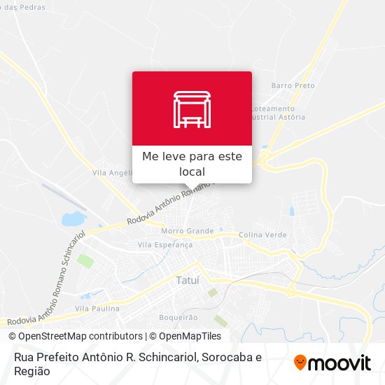 Rua Prefeito Antônio R. Schincariol mapa