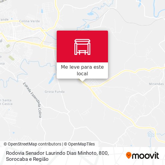 Rodovia Senador Laurindo Dias Minhoto, 800 mapa