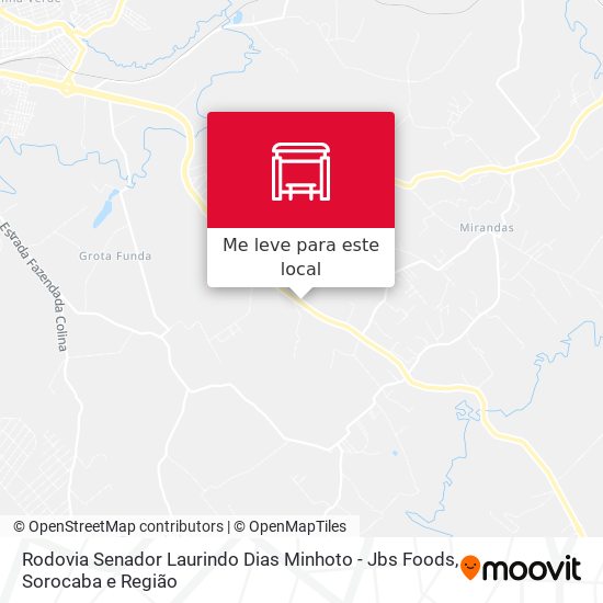 Rodovia Senador Laurindo Dias Minhoto - Jbs Foods mapa