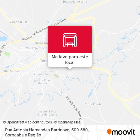 Rua Antonia Hernandes Barrinovo, 500-580 mapa