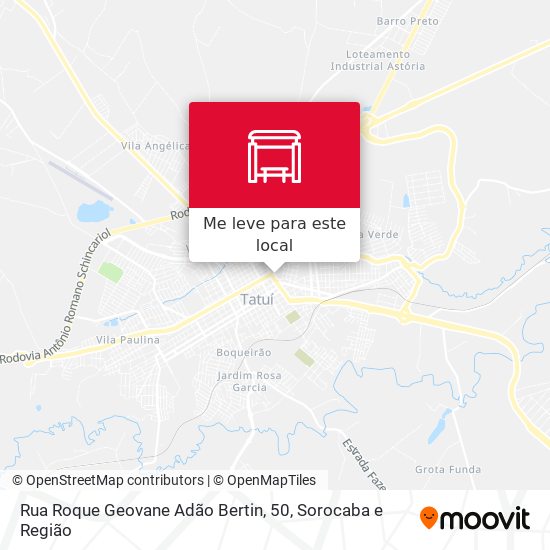 Rua Roque Geovane Adão Bertin, 50 mapa