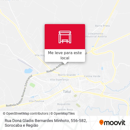 Rua Doná Gladis Bernardes Minhoto, 556-582 mapa