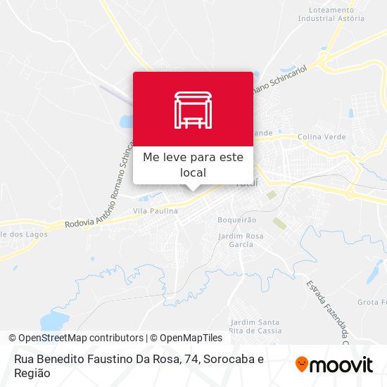 Rua Benedito Faustino Da Rosa, 74 mapa