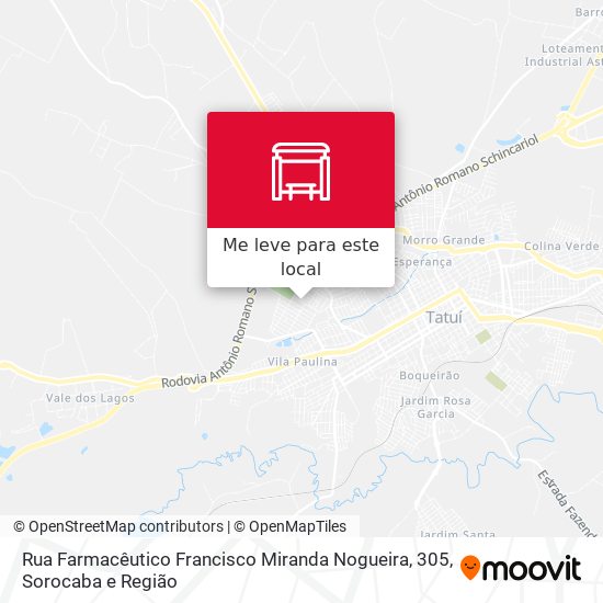 Rua Farmacêutico Francisco Miranda Nogueira, 305 mapa