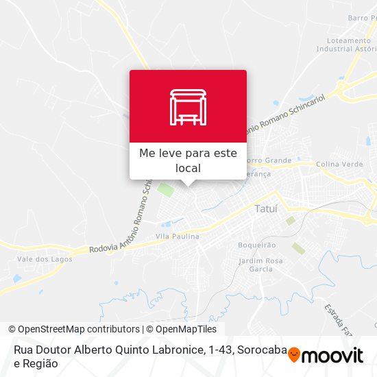 Rua Doutor Alberto Quinto Labronice, 1-43 mapa