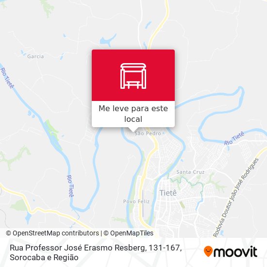 Rua Professor José Erasmo Resberg, 131-167 mapa