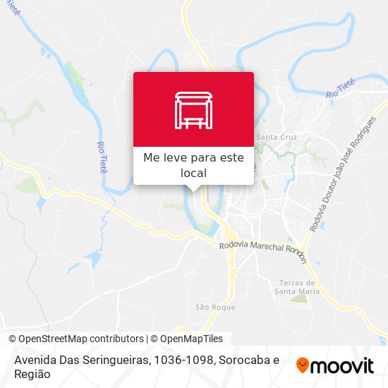 Avenida Das Seringueiras, 1036-1098 mapa