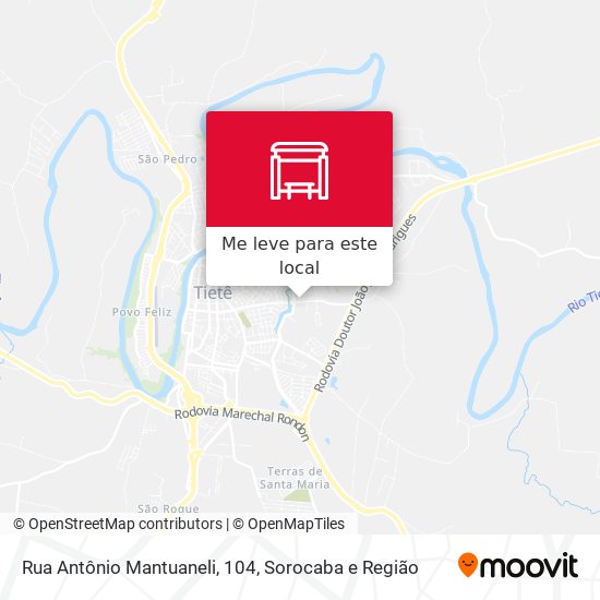Rua Antônio Mantuaneli, 104 mapa