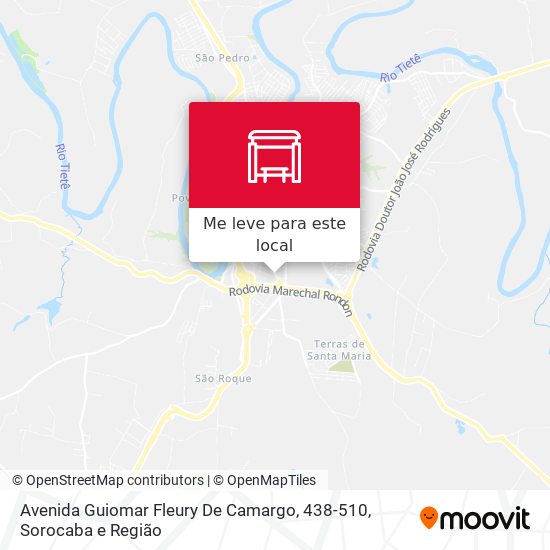 Avenida Guiomar Fleury De Camargo, 438-510 mapa
