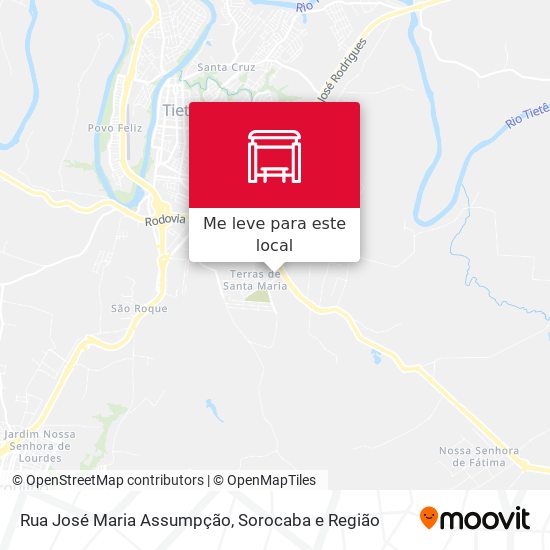 Rua José Maria Assumpção mapa