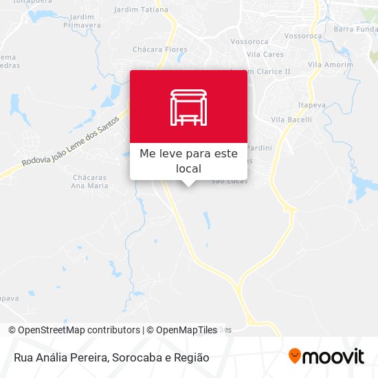 Rua Anália Pereira mapa