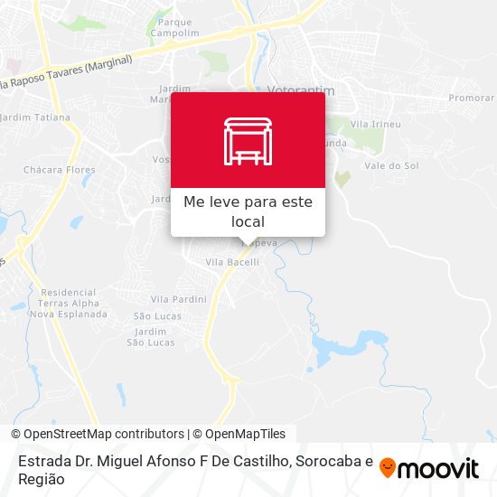 Estrada Dr. Miguel Afonso F De Castilho mapa
