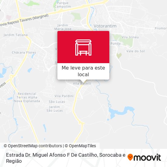 Estrada Dr. Miguel Afonso F De Castilho mapa