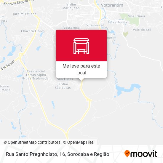 Rua Santo Pregnholato, 16 mapa