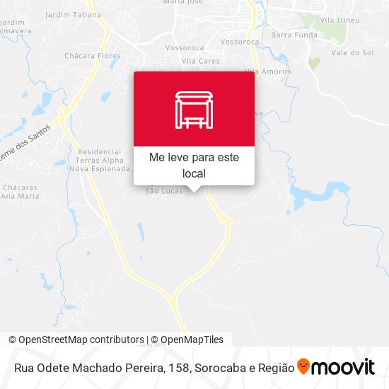 Rua Odete Machado Pereira, 158 mapa