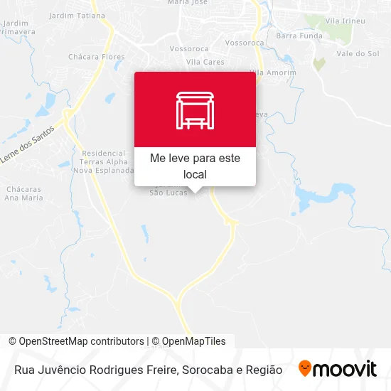 Rua Juvêncio Rodrigues Freire mapa