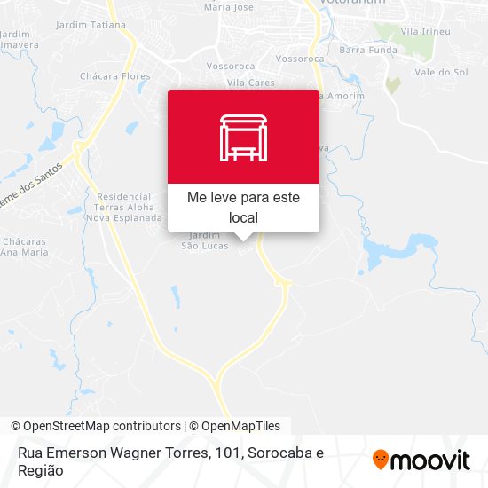 Rua Emerson Wagner Torres, 101 mapa