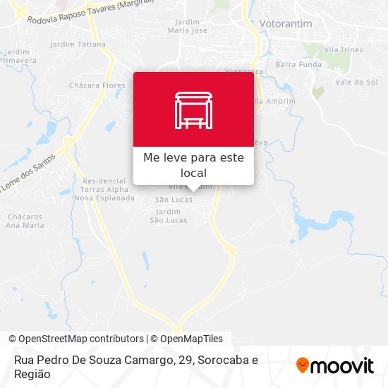 Rua Pedro De Souza Camargo, 29 mapa